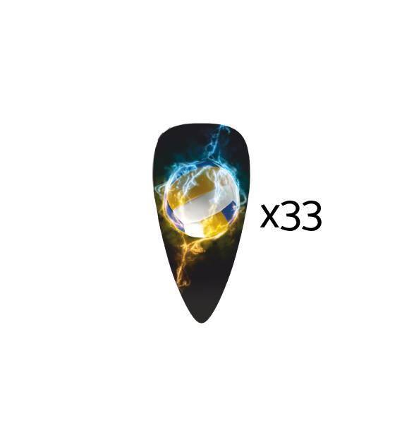 Sticker (33 pieces) - volleyball