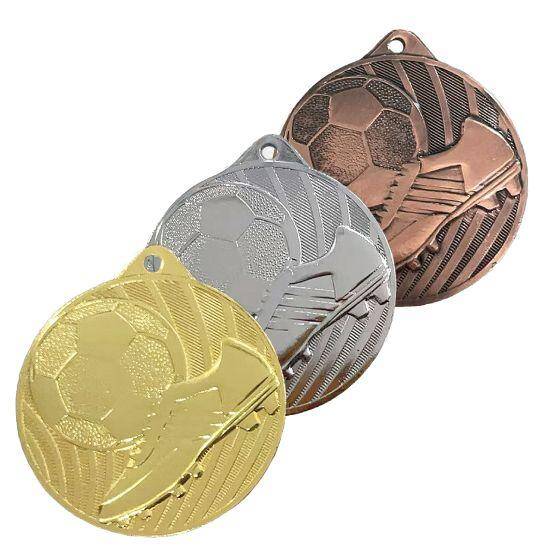 Medal złoty- piłka nożna - medal stalowy