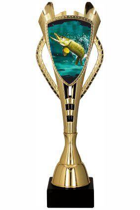 Plastic cup gold - fishing