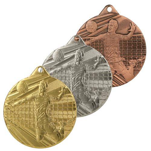 Medal srebrny 50 mm - siatkówka