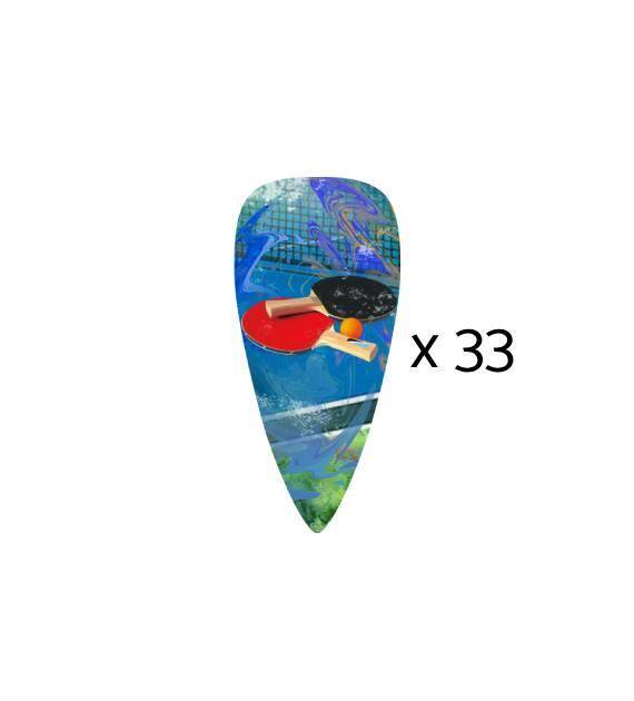 Naklejka (33 sztuki) - tenis stołowy