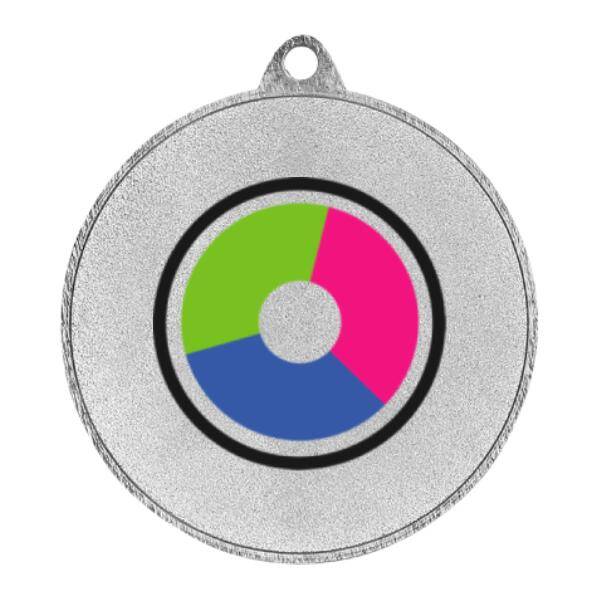 Medal srebrny z nadrukiem kolorowym LuxorJet