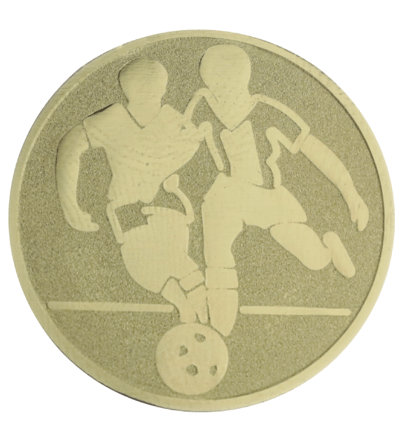 Aluminum emblem - football