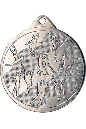 Medal srebrny 50 mm - taniec