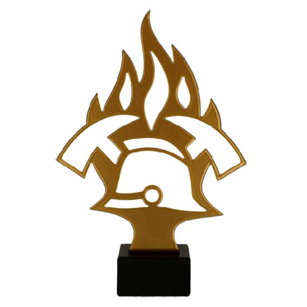 Metal trophy - firefighter - Metline