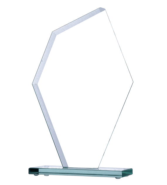 Glass trophy