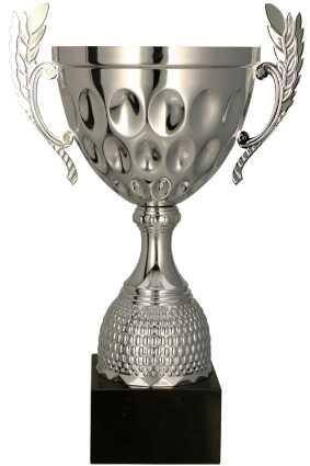 Metal cup silver