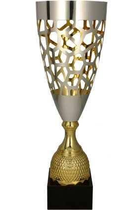 Metal cup gold-silver