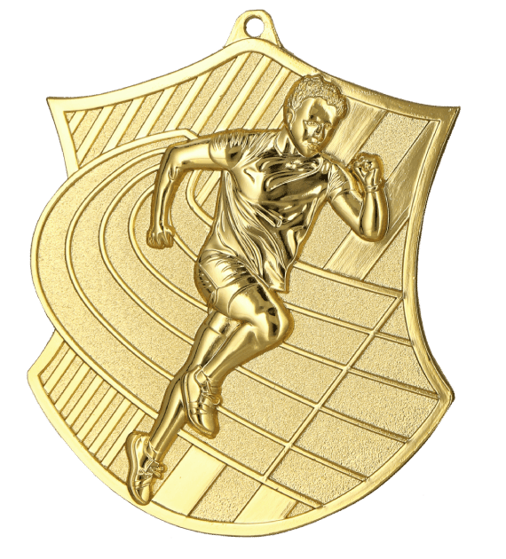 Medal złoty 80mm x 60mm - biegi