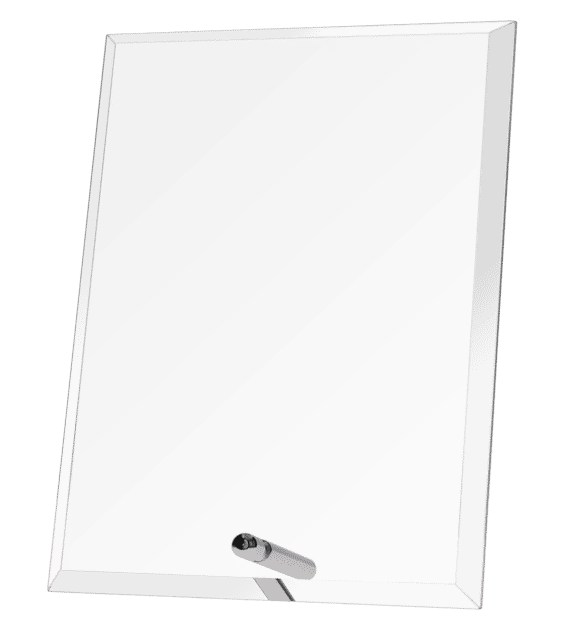 Glass trophy