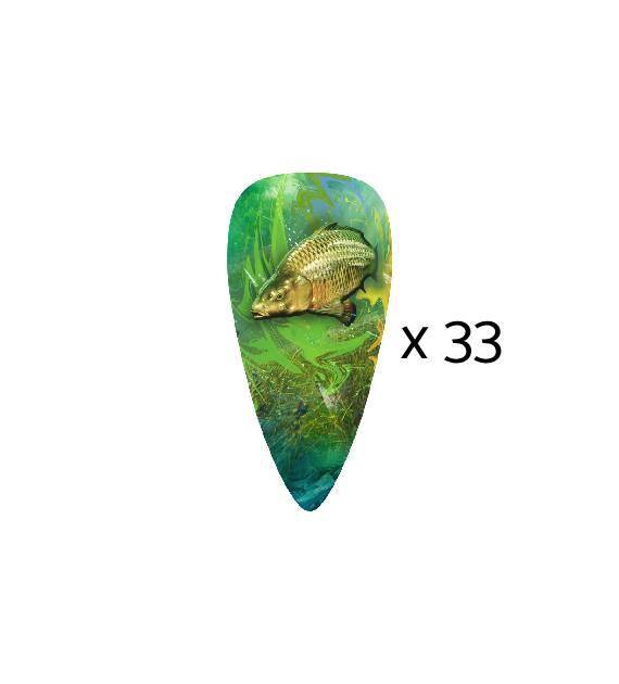 Sticker (33 pieces) - carp