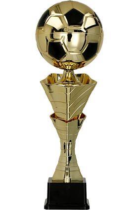 Metal cup gold - football