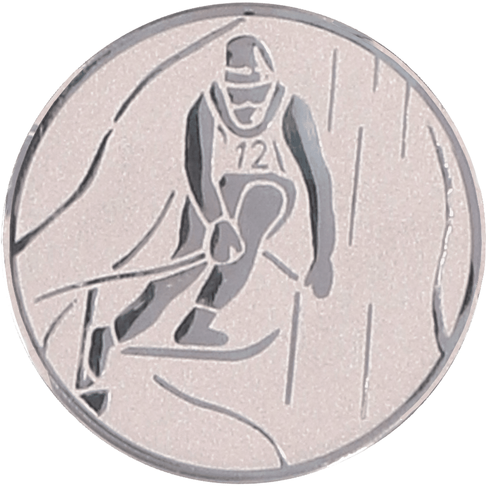 Wklejka aluminiowa - zjazd narciarski