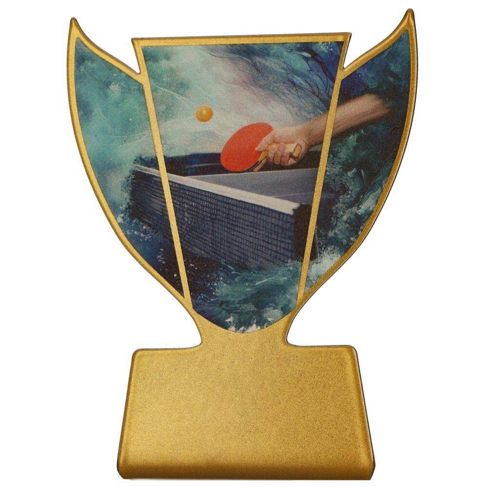 Metal trophy - table tennis - Slim Line