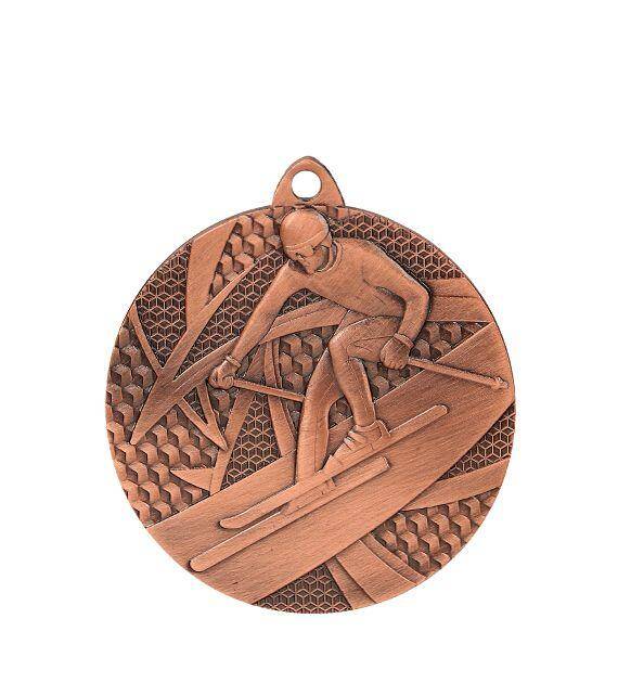 Medal brązowy 50 mm - narciarstwo