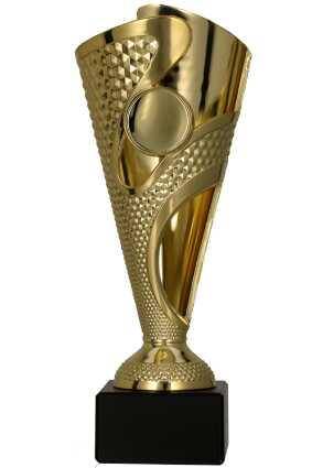 Plastic cup gold