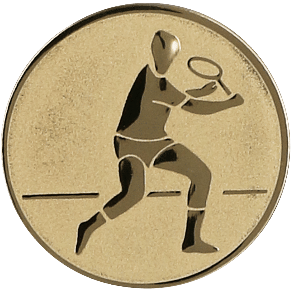 Aluminum emblem - tennis