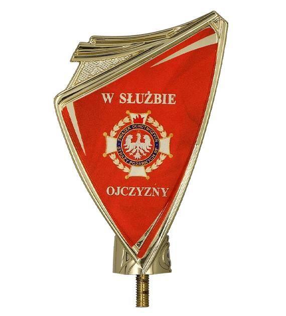 Gold plastic Crest – firefighting