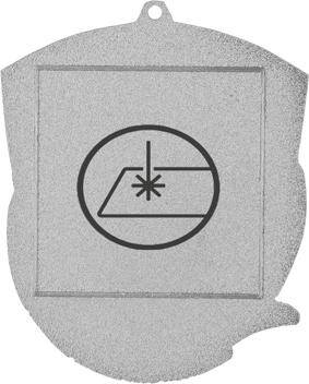 Medal srebrny z grawerem na laminacie