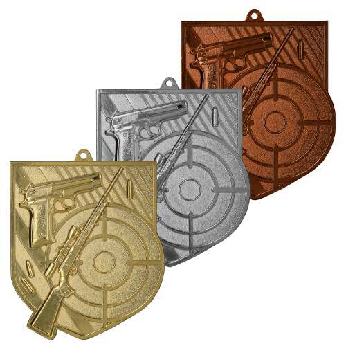 Medal złoty 80mm x 60mm - strzelectwo