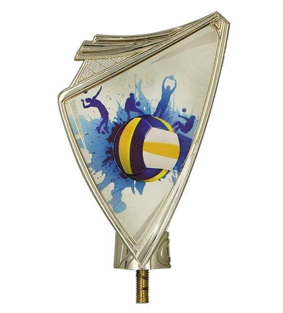 Gold plastic Crest – volleyball