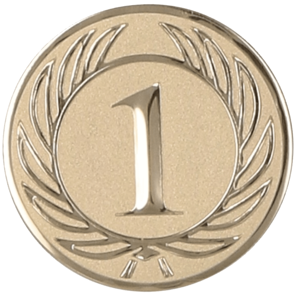 Aluminum emblem - Number 1