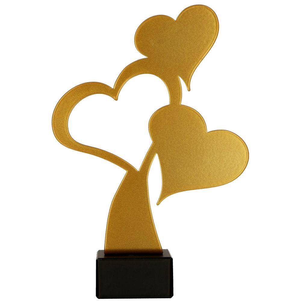 Metal trophy - hearts - Metline