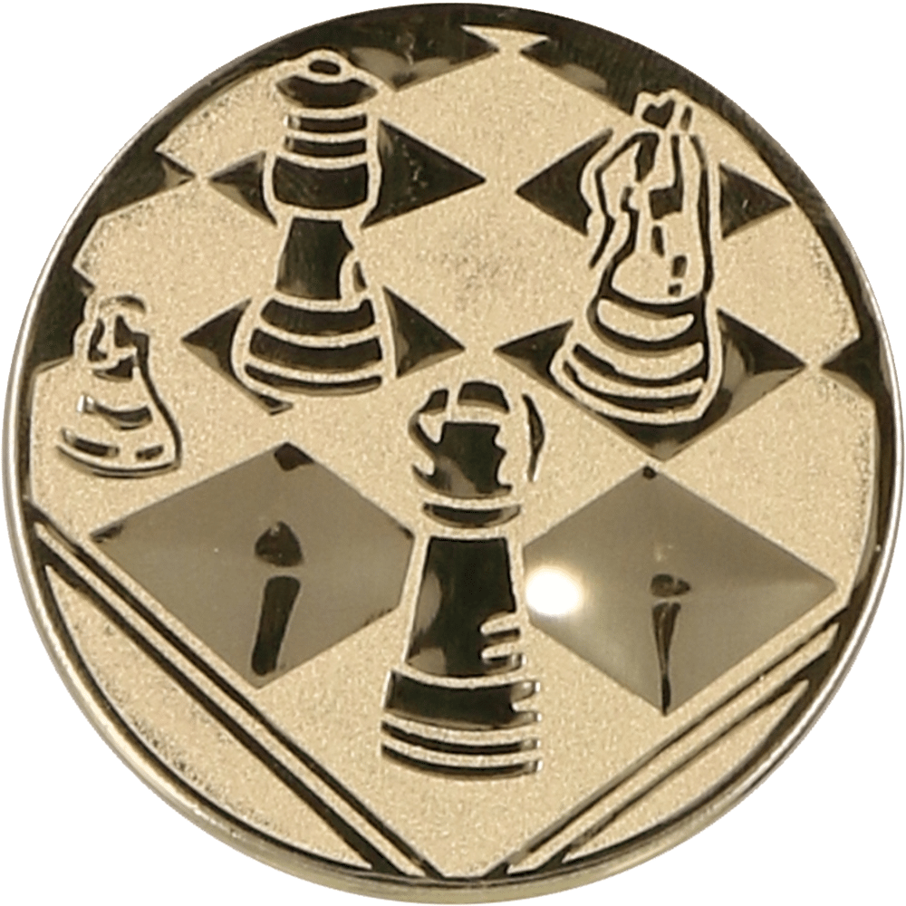 Aluminum emblem - chess