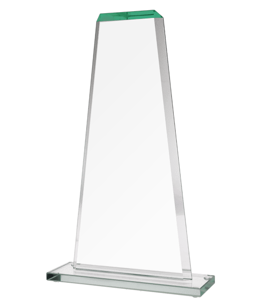 Glass trophy