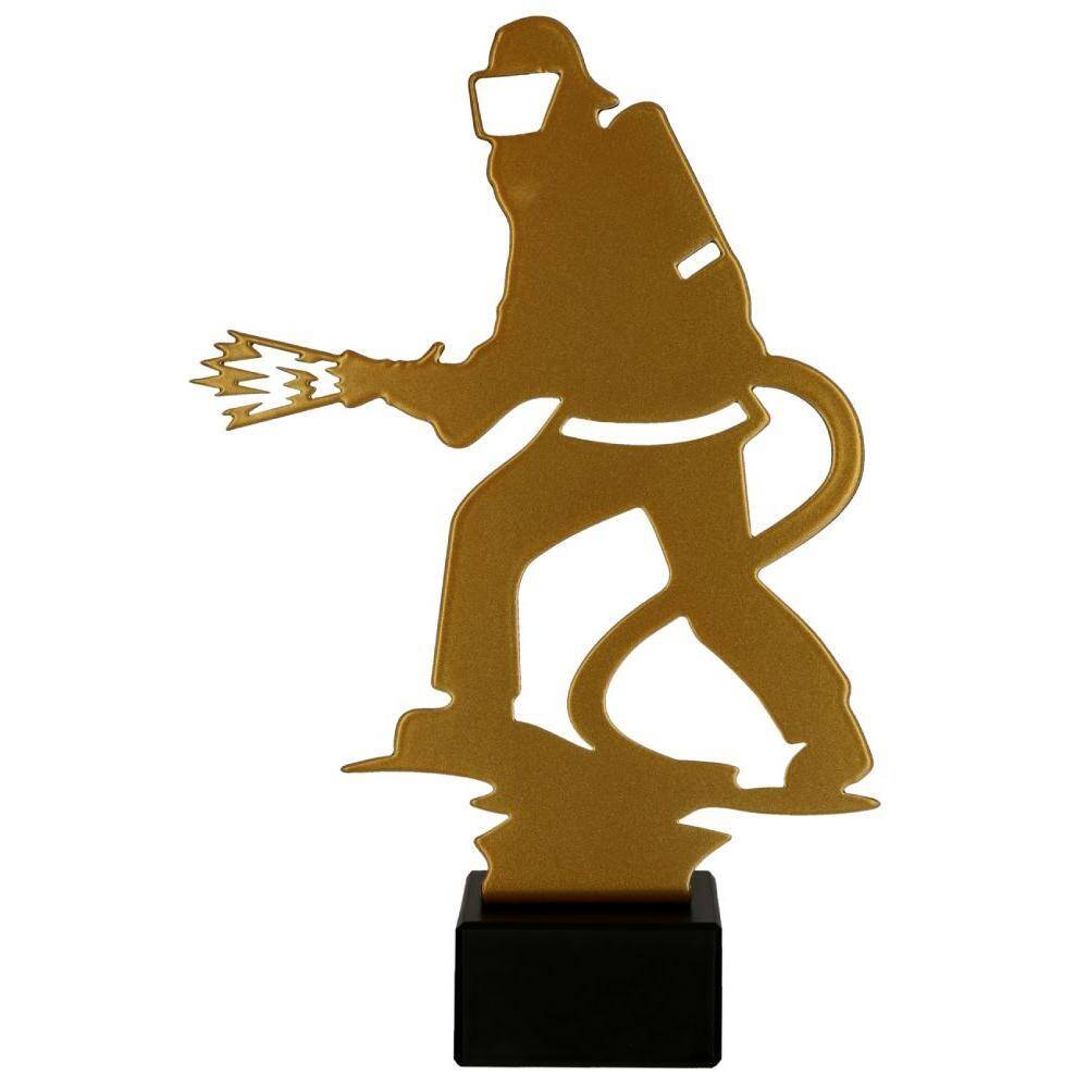 Metal trophy - firefighter - Metline