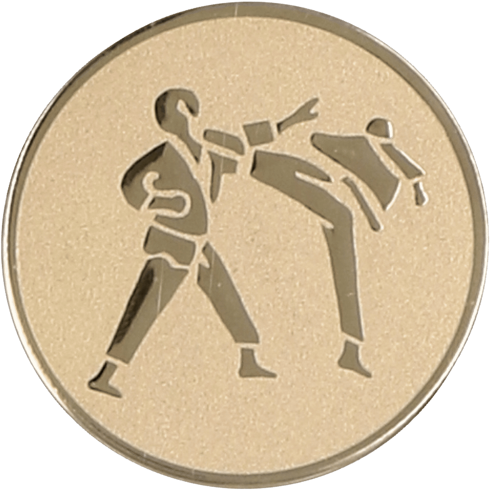 Aluminum emblem - karate