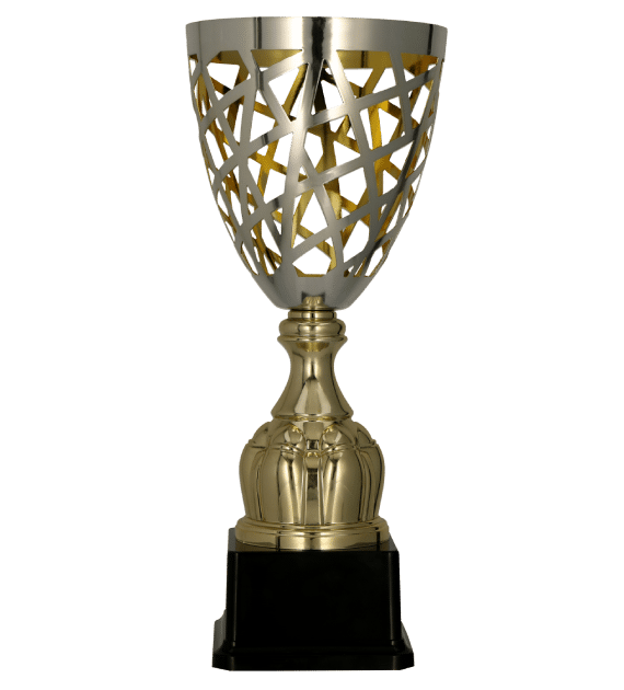 Metal cup gold - silver