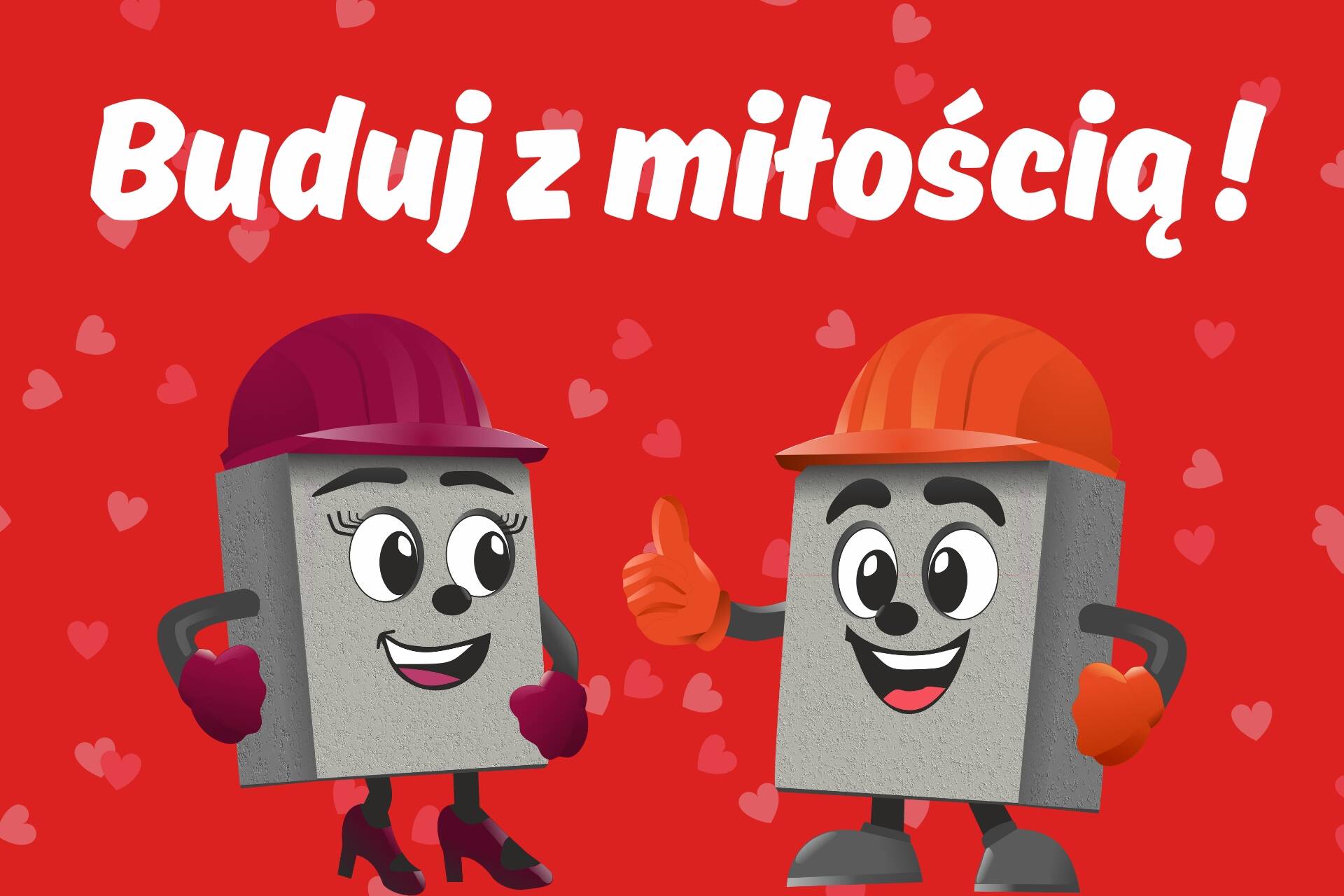 Walentynkowa promocja idealna para materiałów budowlanych