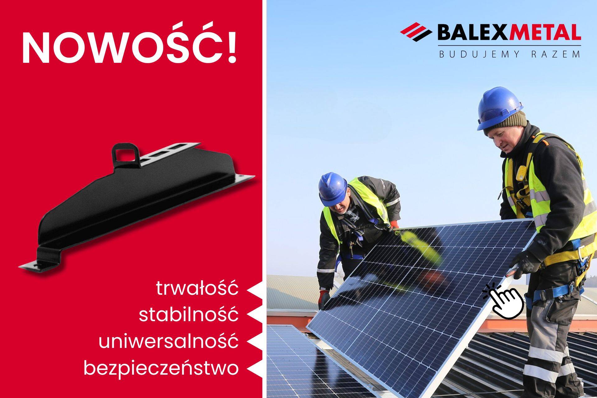 Nowość Balex Metal uchwyty do montażu paneli fotowoltaicznych