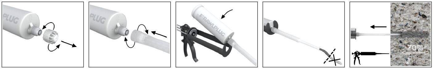 instrukcja montażu R-GUN Wyciskacz manualny do kartridży 600 ml