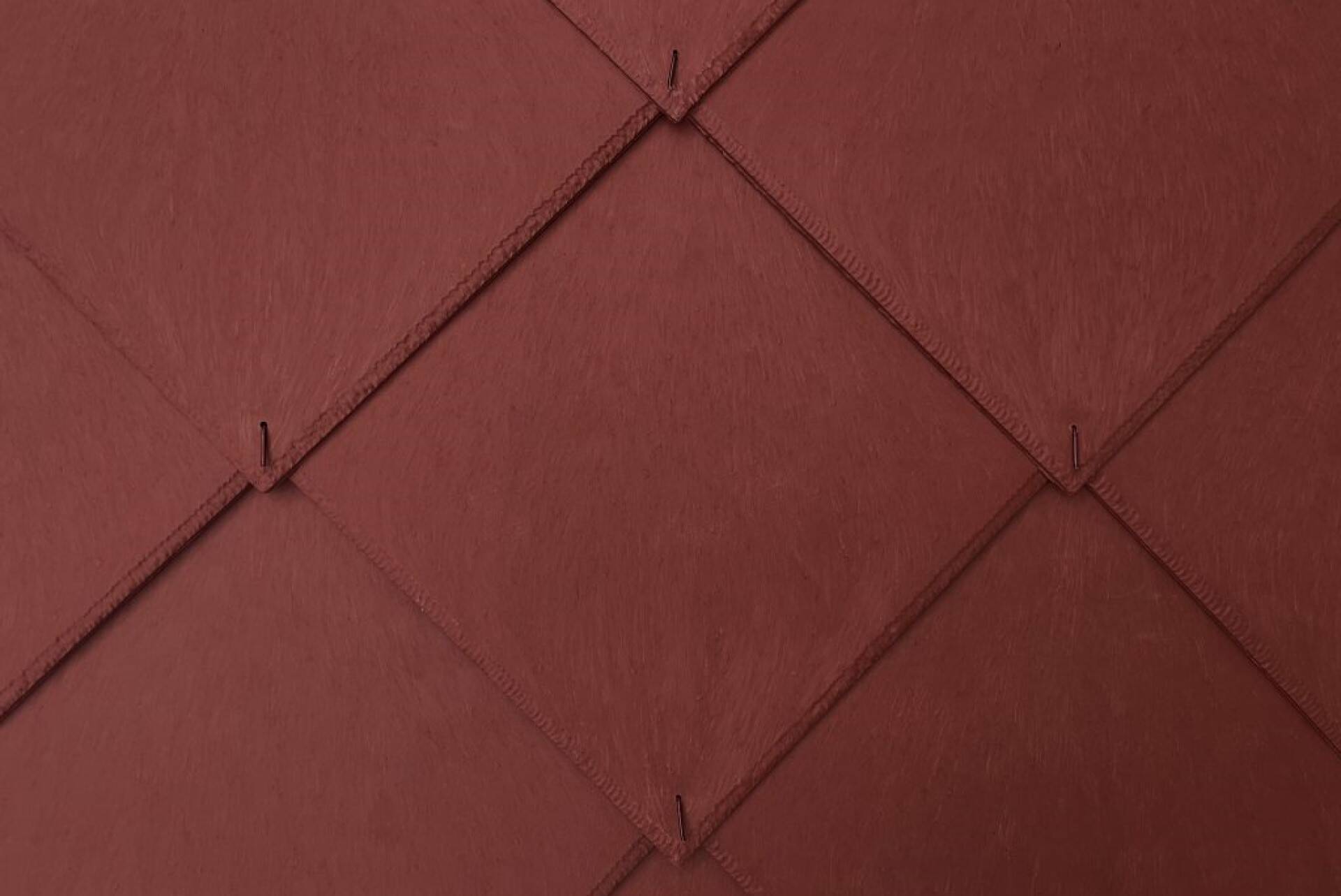 Ekologiczne pokrycie dachowe Ekoternit z tworzywa sztucznego kwadrat czerwony
