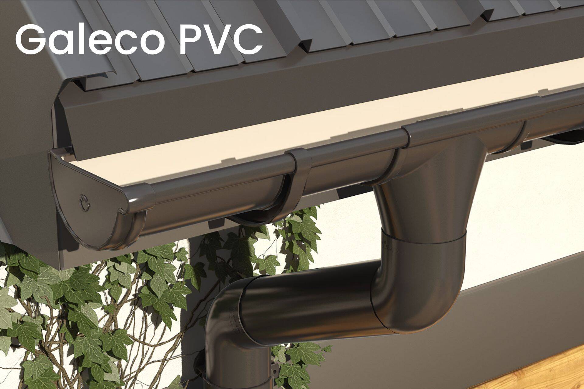 Rynna plastikowa PVC - system rynnowy Galeco PVC