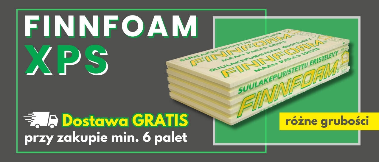 Finnfoam xps transport gratis w budowlanym sklepie internetowym Lubar na płyty xps